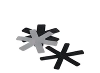 Kela Pfannenschutz Amparo 3 Stück, Grau/Schwarz - Material: Filz - Detailfarbe: Schwarz - Grau - Durchmesser: 39 cm - 31 cm - 35 cm - Verpackungseinheit: 3 Stück
