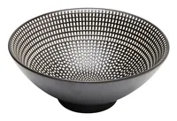 Kare Schale Tokyo 15 cm, Schwarz - Unterteilungsmöglichkeit: Keine Angaben - Material: Keramik - Porzellan - Detailfarbe: Schwarz - Set: Nein - Form: Rund