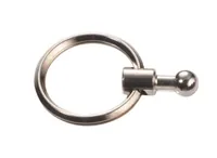 Troika Ersatzring Patent Chrome Schwarz Matt, 1 Stück - Motiv: Kreis - Detailfarbe: Schwarz