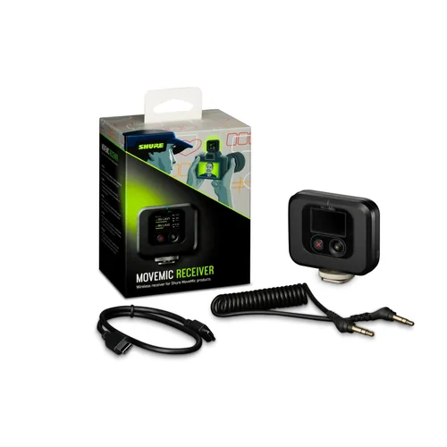Shure MoveMic Kamera-Empfänger - Bauweise: Empfänger - Anwendungsbereich: Konferenz - Video - Gesang & Sprache - Wandlerprinzip: Keine Angabe - Richtcharakteristik: Kugel - Schnittstellen: Bluetooth - Set: Nein