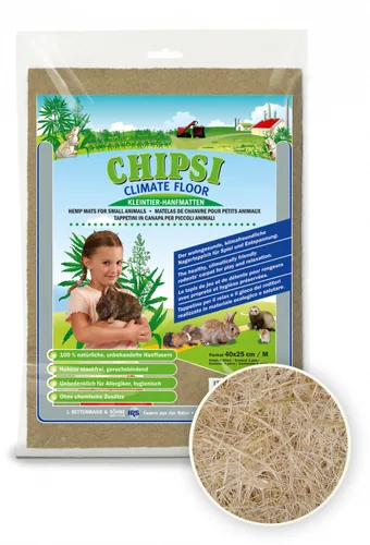 CHIPSI Climate Floor Hanf-Matte L, 45 x 95 cm - Nagetierart: Zwergkaninchen - Kaninchen - Hamster - Zwerghamster - Verpackungsgrösse: 0 kg - Tierart: Nager