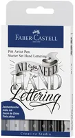 Faber-Castell Tuschestift Pitt Artist Pen 8er Set, Starter-Set, Grautöne - Strichstärke: 1.5 mm - S - B - Set: Ja - Verpackungseinheit: 8 Stück - Eigenschaft-Stift: Keine - Anwender: Erwachsene - Kreativbedarf - Fasermaler & Fineliner Art: Tuschestift