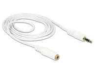 DeLOCK 3.5mm M-F, 2m audio cable White