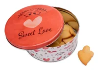 Städter Vorratsdose Sweet Love 3.5 l, Rot/Weiss - Produkttyp: Aufbewahrungsbox - Materialtyp: Metall - Set: Nein - Volumen: 3.5 l - Stapelbar: Nein - Form: Rund