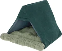Kerbl Kuschelhöhle Anne 45 cm x 40 cm x 34 cm - Breite: 40 cm - Länge: 45 cm - Detailfarbe: Grün - Tierart: Katze - Produkttyp: Kuschelsack