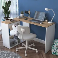 Woody Fashion Bürotisch Weiss, 120 x 74.8 x 50 cm - Tiefe: 50 cm - Breite: 120 cm - Material: Spanplatte - Höhe: 74.8 cm - Gewicht: 30 kg - Belastbarkeit: 30 kg