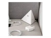 Max Hauri Steckdosenleiste Pyramide, Weiss 2x T13, USB A+C 18W - Einsatzgebiet: Indoor - Detailfarbe: Weiss - Kinderschutz: Nein - Steckertyp Ausgang: USB-C Buchse - T13 - USB-A Buchse - Schalter: Nein - Steckdosenanzahl: 2