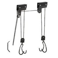 M-Wave Bike Lift Strong Indoor bicycle holder Ceiling-mounted Black