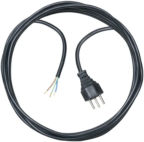 Brennenstuhl Anschlusskabel 5 m Offen-T12 - Anzahl Leiter: 3 - Detailfarbe: Schwarz - Kinderschutz: Nein - Steckereigenschaften: Angespritzt - Steckertyp Ausgang: Offen - Leiterquerschnitt: 1.5 mm²