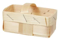 HobbyFun Mini-Utensilien Spankörbchen Natur - Detailfarbe: Nature - Material: Kunststoff - Verpackungseinheit: 1 Stück - Motiv: Diverse - Anlass: Basteln