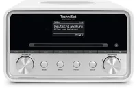 Technisat DAB+ Radio DigitRadio 586 Silber/Weiss - Radio Tuner: Internetradio - FM - DAB+ - Stromversorgung: Netzbetrieb - Detailfarbe: Silber - Weiss - Ausstattung: Sleep-Timer - Equalizer - Display - Weckfunktion - MP3 Player - Schlummerfunktion - Fernb