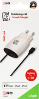 2GO Ladegerät 12W Lightning 1x USB-A Kabel MFI-zertif
