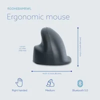 R-Go Tools RGOHEBAMRWL mouse Office Right-hand Optical 1600 DPI