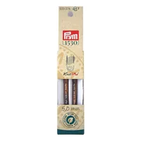 Prym 1530 Stricknadelspitzen Natural, kurz 5.00 mm, 8.7 cm, Birkenholz - Material: Holz - Produkttyp: Stricknadelspitzen