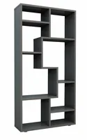 VCM Regal Lanisa M 58 x 116 cm, Anthrazit - Eigenschaften: Keine Eigenschaft - Zertifikate: Keine Zertifizierung - Breite: 58 cm - Höhe: 116 cm - Tiefe: 20 cm - Detailfarbe: Anthrazit