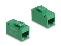 DELOCK Keystone Modul RJ45 BURJ45 BU Cat.6A UTP grün