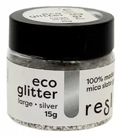 Reslin Eco glitter 15g - Large silver