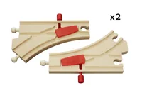 BRIO Eisenbahn Mechanisches Weichenpaar - Kategorie: Schienen & Weichen - Altersempfehlung ab: 3 Jahren - Material: Holz - Eigenschaften: Keine Eigenschaft - Zertifikate: FSC