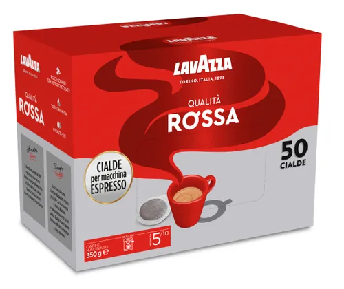 Lavazza Pads Rossa 50 Stück - Entkoffeiniert: Nein - Produktionsland: Italien - Packungsgrösse: 50 Stück - Geschmacksrichtung: Fruchtig - Schokolade - Getränkeart: Cappuccino - Espresso - Latte Macchiato - Ristretto - Kaffeeart: E.S.E. Pads