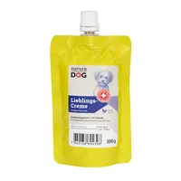 naturaDog Lieblingscreme Poulet 100 g - Snackart: Paste - Tierbedürfnis: Kein besonderes Bedürfnis - Geschmacksrichtung: Geflügel - Zertifikate: Keine Zertifizierung - Fleischsorte: Huhn - Futtereigenschaft: Ohne künstliche Zusätze - Hoher Fleischanteil -