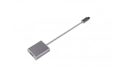 LMP Konverter USB-C - HDMI Silber - Kabeltyp: Konverter - Videoanschluss Seite A: USB Type-C - Videoanschluss Seite B: HDMI