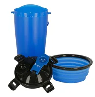 Kerbl Futter- und Wasserbehälter 2 x 350 ml - Material: Kunststoff - Silikon - Tierart: Hund - Produkttyp: Wassernapf - Futternapf