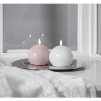 Star Trading LED-Kerze Pillar Flamme Shine, 11 cm, Pink - Betriebsart: Batteriebetrieb - Fernbedienung: Nein - Aussenanwendung: Nein - Höhe: 11 cm - Timerfunktion: Ja - Set: Nein