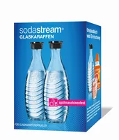 Sodastream Crystal Penguin Doppelpack Glaskaraffen 0,7L