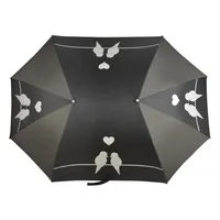 Esschert Design Partner-Regenschirm XL Grau/Schwarz - Schirmtyp: Langschirm - Eigenschaften: Keine Eigenschaft - Zertifikate: Keine Zertifizierung - Länge: 73.5 cm - Schirm-Eigenschaften: Keine - Farbe: Grau - Schwarz