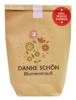 Wunderle Danke schön Blumenstrauss diverse Inhalte - Anlass: Danke - Empfänger Geschenke: Für Frauen - Für Männer - Produkttyp Geschenke: Wundertüten