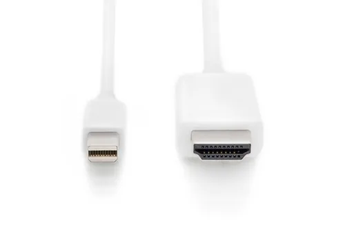 Digitus AK-340304-020-W cavo e adattatore video 2 m Mini DisplayPort HDMI tipo A (Standard) Bianco