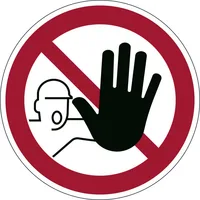 DURABLE Verbotsaufkleber 'Zutritt verboten'