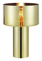 Markslöjd Tischleuchte CORIN 1-flammig 60 W Gold - Betriebsart: Kabel - Lampensockel: E27 - Zusätzliche Ausstattung: Ein/Aus-Schalter - Gesamtleistung: 60 W - Dimmbar: nicht dimmbar - Lichtfarbe: Sonnen-Warmweiss (SWW)