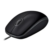 Logitech Maus B110 Silent - Maus-Typ: Standard - Bedienungsseite: Universal - Maus Features: Scrollrad - Silent-Tasten - Detailfarbe: Schwarz - Schnittstelle: USB-A - Verbindungsart: Verkabelt