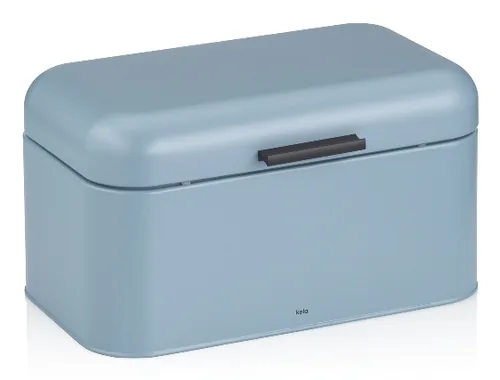 Kela Brotkasten Frisca Klein, Blau - Brotvariante: Brot - Material: Metall - Detailfarbe: Blau - Inkl. Schneidebrett: Nein