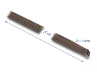 DeLOCK Braided Sleeve rodent resistant stretchable 5 m x 3 mm brown