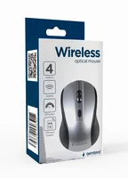 gembird Maus OPT WIRELESS 4 Tasten inkl. USB grauschwarz