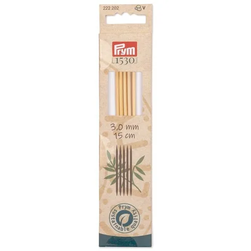 Prym 1530 Strumpfstricknadel BAMBUS 3.00 mm, 15 cm - Material: Bambus - Produkttyp: Strumpfstricknadel