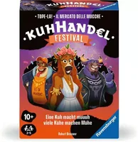 Ravensburger Kartenspiel Kuhhandel – Festival - Sprache: Deutsch - Französisch - Italienisch - Kategorie: Gesellschaftsspiel - Kartenspiel - Altersempfehlung ab: 10 Jahren - Spieldauer: 45 min - Min. Anzahl Spieler: 2 - Max. Anzahl Spieler: 5