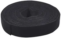 Logilink Klettband, schwarz, Breite: 16 mm, auf Rolle, 4 m