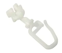 Gardinia Ösengleiter mit Haken 20 Stück, Weiss - Detailfarbe: Weiss - Zubehörtyp: Ösengleiter