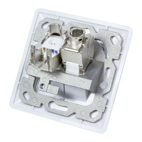 Logilink Dose 2 Module signal weiß Keystone Face Plate