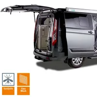 Van Quito Heckmoskitonetz, fine-mesh Ford Custom (2012 - 2023) - Passt zu Automarke: Ford - Einbauseite: Heckklappe - Material: Fiberglas - PVC - Farbe: Schwarz