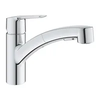 GROHE Küchenarmatur Start G3/8, Messing, herausziehbar - Montage: Einlochmontage - Produktfamilie: Start - Ausziehbare Brause: Ja - Ausführung: Einhebelmischer - Anschlussmass: G3/8 - Anschlussart: Hochdruckarmatur (2 Anschlüsse)