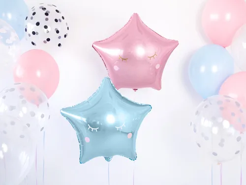 Partydeco Folienballon Star Hellblau - Packungsgrösse: 1 Stück - Grösse: 48 cm - Motiv: Stern - Produkttyp: Folienballon - Material: Folie - Detailfarbe: Hellblau