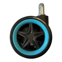 LC-Power Rollen LC-CASTERS-DRIFT 5er Set Hellblau - Detailfarbe: Hellblau