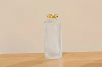 Boltze 1009981 vase Bottle-shaped Glass Gold, Transparent