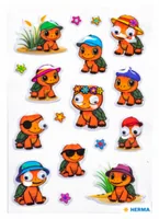Herma Stickers Motivsticker Schildkröten Wackelaugen 1 Blatt / 17 Sticker - Motiv: Tiere