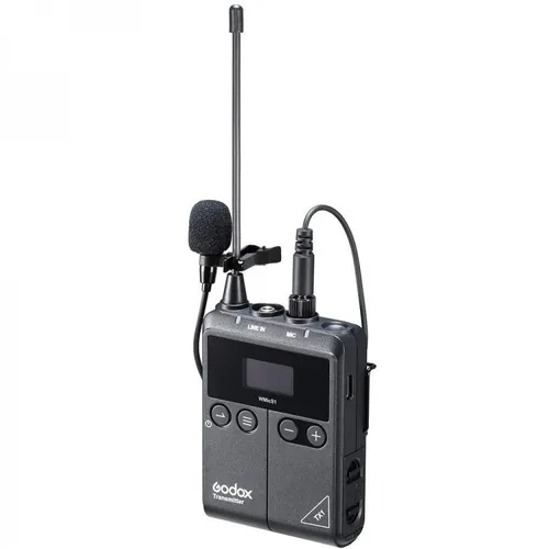 Godox Übertragungssystem WmicS1 UHF Wireless Transmitter TX - Bauweise: Ansteckmikrofon - Clip - Taschensender - Anwendungsbereich: Gesang & Sprache - Wandlerprinzip: Kondensator - Richtcharakteristik: Kugel - Schnittstellen: 3.5 mm Klinke - Set: Nein