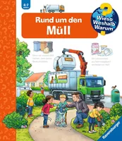 Ravensburger Kinder-Sachbuch WWW Rund um den Müll - Sprache: Deutsch - Altersempfehlung ab: 4 Jahren - Einband: Spiralbindung - Anzahl Seiten: 16 - Thema: Wieso? Weshalb? Warum? - Altersgruppe: Kleinkinder